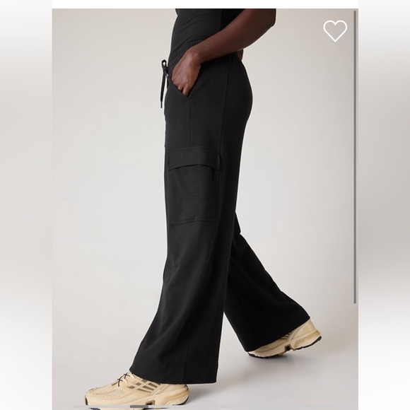Athleta Retroterry Wide Leg Cargo Pant // Black - Picture 2 of 16